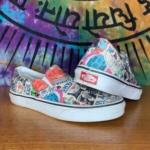 Vans Classic 'Sticker Mash Up' Slip-On Sneakers Women’s Size 9